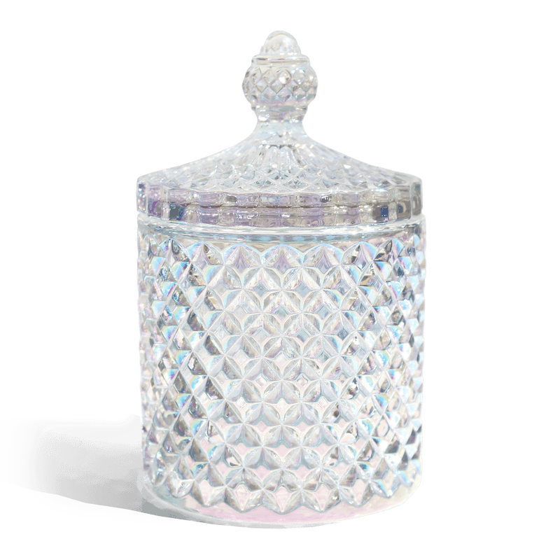 crystal vanity jar