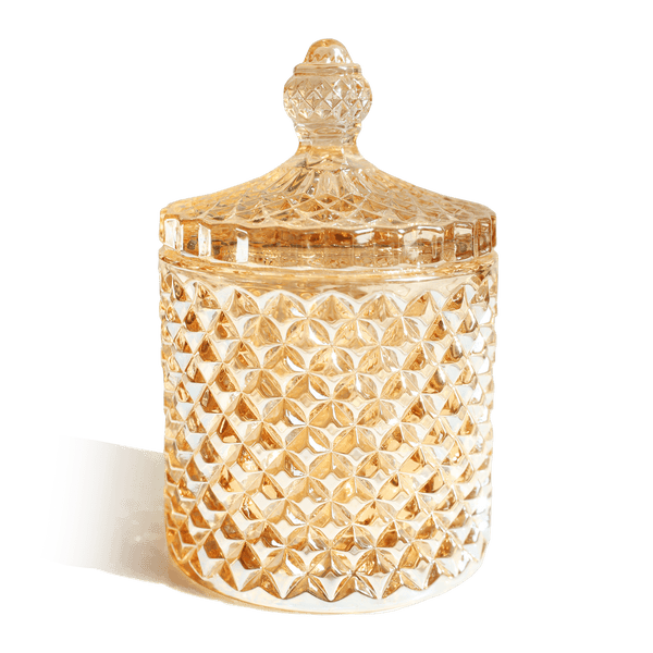 crystal vanity jar