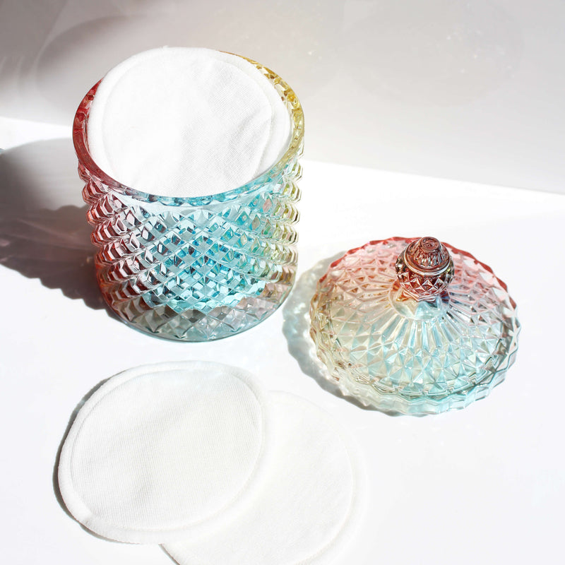 crystal vanity jar