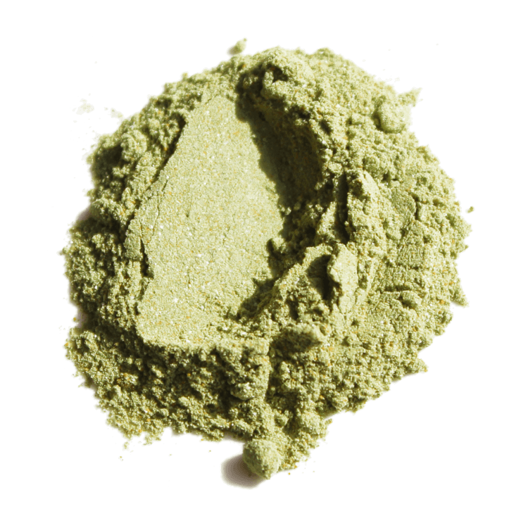 green clay face mask