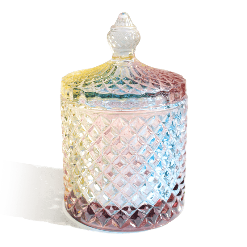 crystal vanity jar