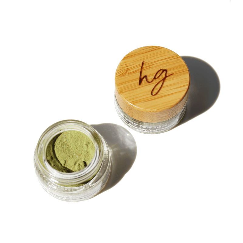 green clay face mask